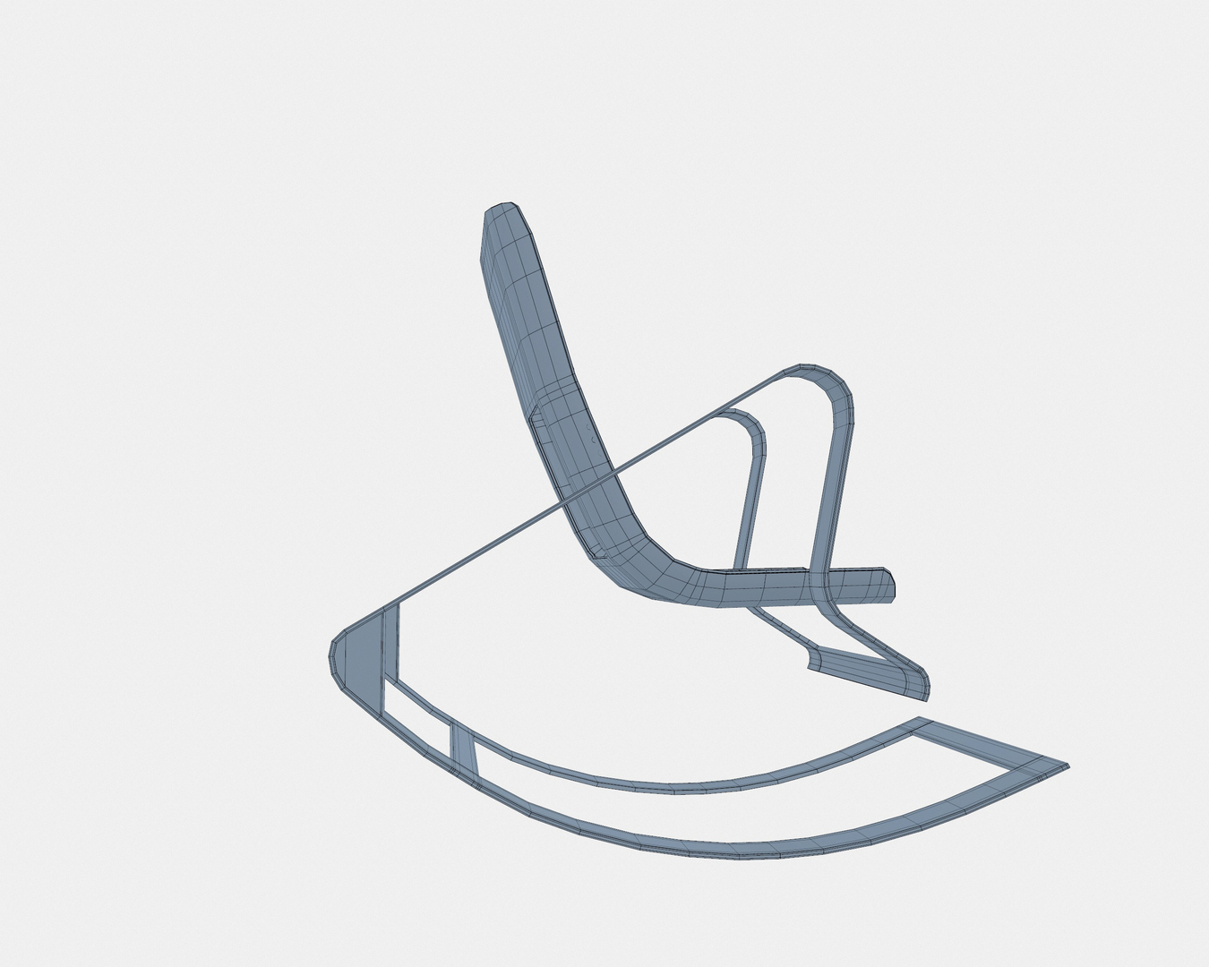 Designer Red Rocking Chair 3D Model - TurboSquid 1270860