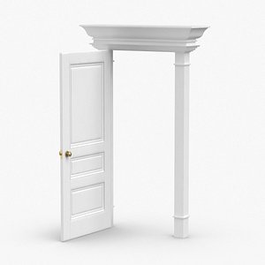 classic-doors---door-5-open 3D model