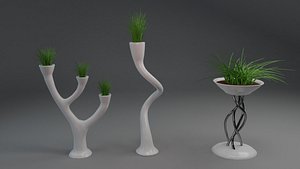 Original decorative vases for flowers.