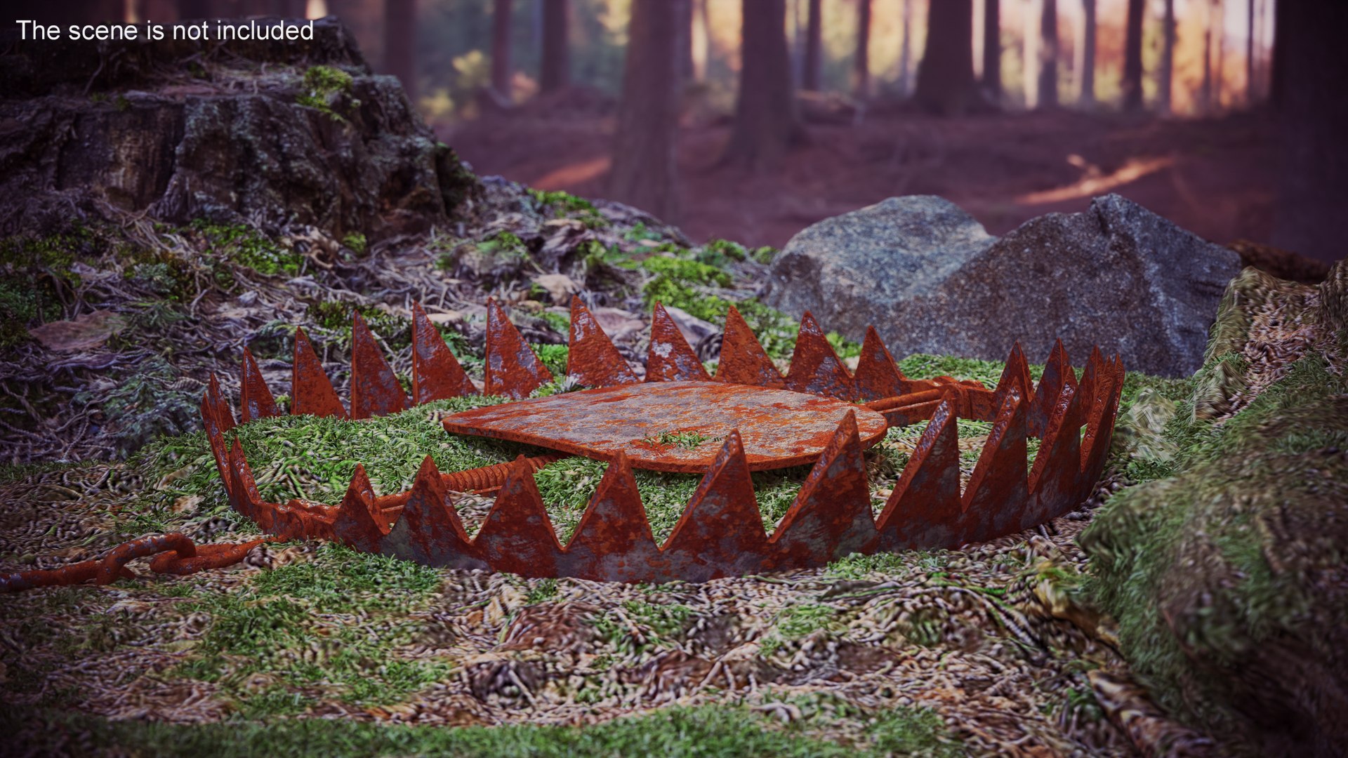 Steel Bear Trap With Rust 3D Model - TurboSquid 1945799