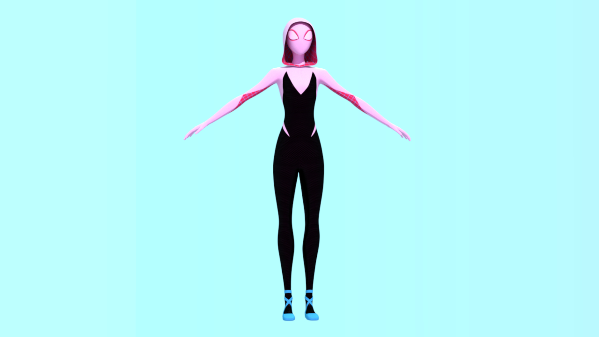 Spider Gwen modelo 3D in FBX, OBJ, MAX, 3DS, C4D 