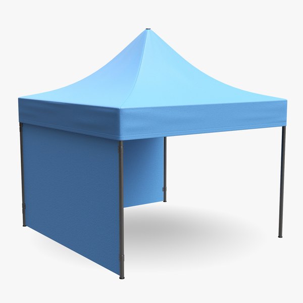 3D model mockup display tent