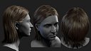 Real-time female haircut-Straight medium long