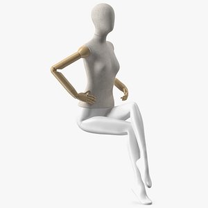 Flexible Female Mannequin Sitting Pose model
