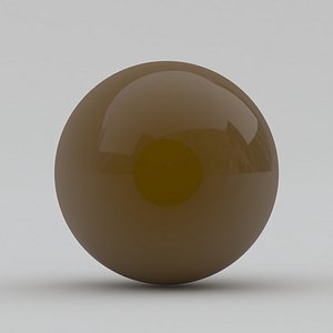 Pool Snooker Ball brown 3D model