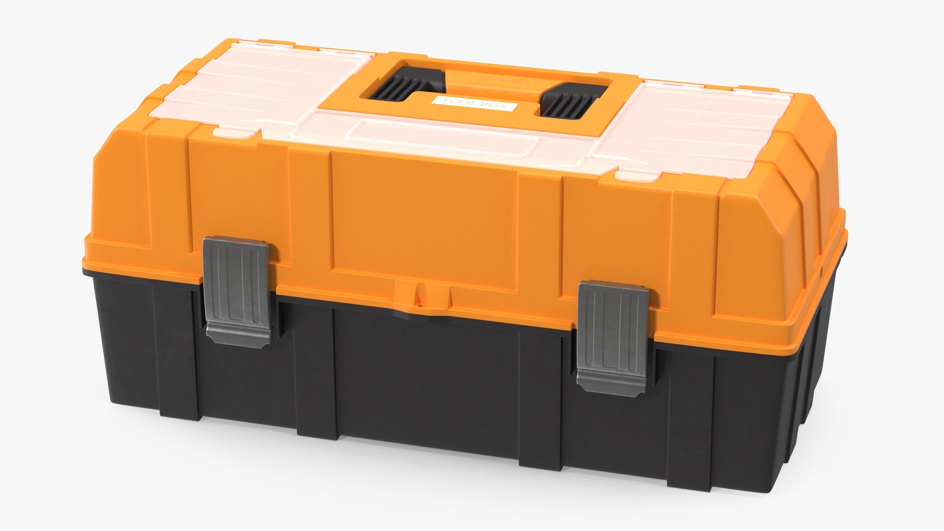 Three Layer Folding Plastic Toolbox 3D model preview