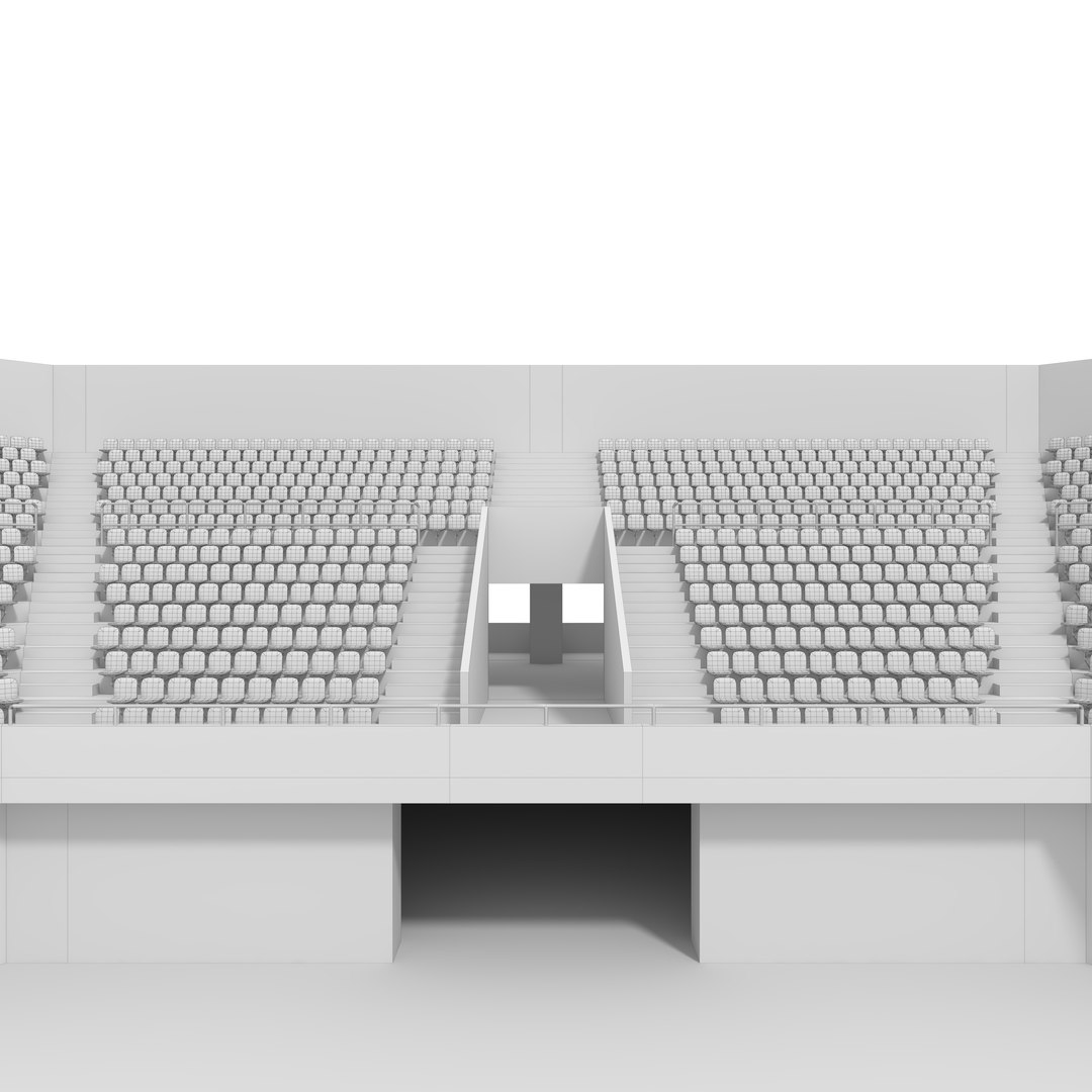 Stadium Tribune 03 Corner 3D Model - TurboSquid 2380413