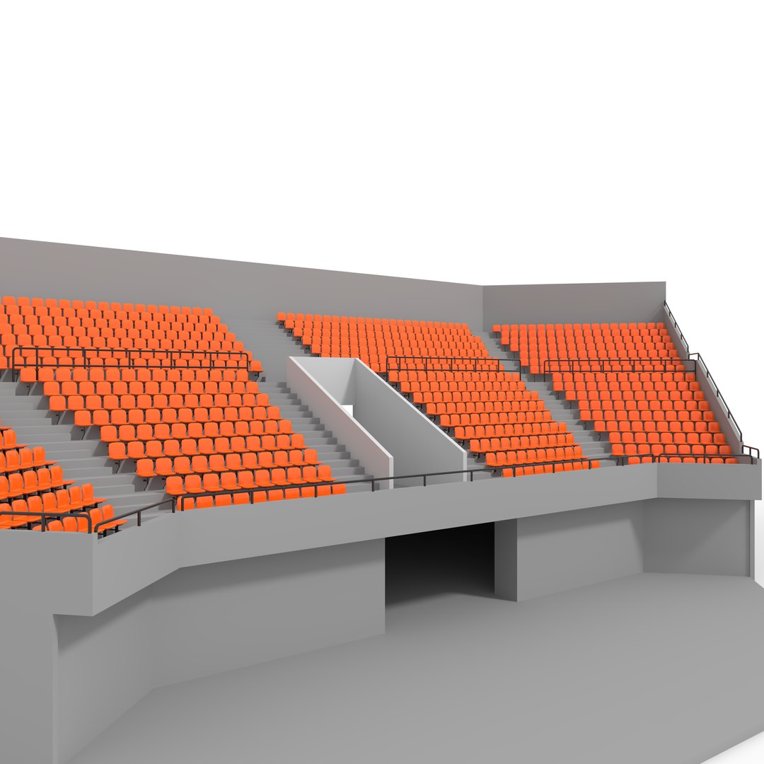 Stadium Tribune 03 Corner 3D Model - TurboSquid 2380413