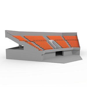 Stadium Tribune 03 Corner 3D model