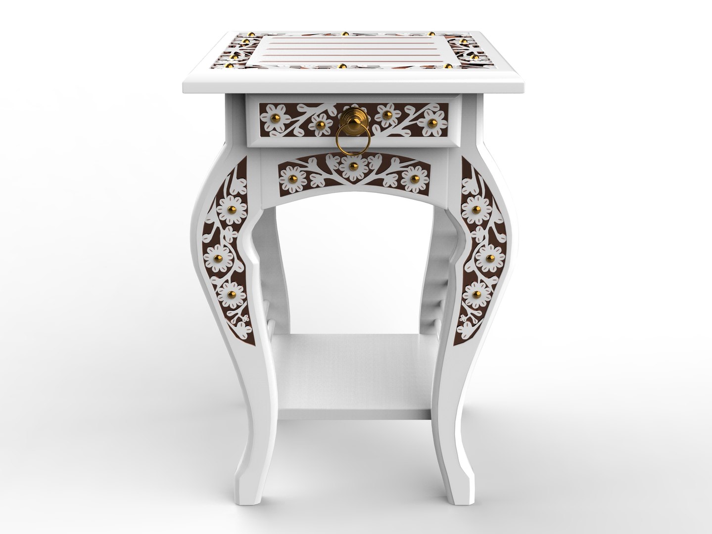 3D Side Bed Table Model - TurboSquid 2160066