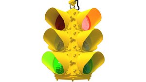 traffic signal light 3d model