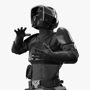 Star Wars Shadow Trooper Armor Black Edition Rigged for Maya 3D model
