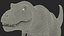 Animated Tyrannosaurus Rex Waiting Rigged for Cinema 4D