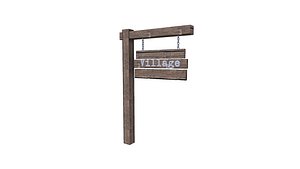 3D Village Sign