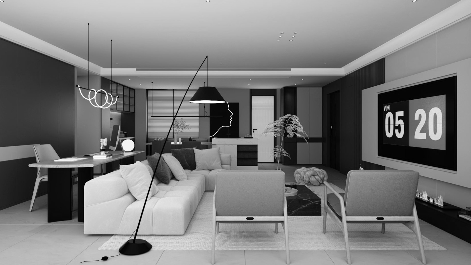 3D Living Room - TurboSquid 2208348