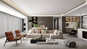 3D living room
