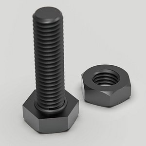 nut screw 3D model