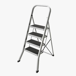 Metal step ladder