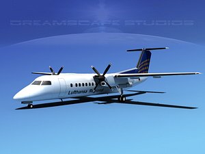 dhc-8 regional q300 3d 3ds