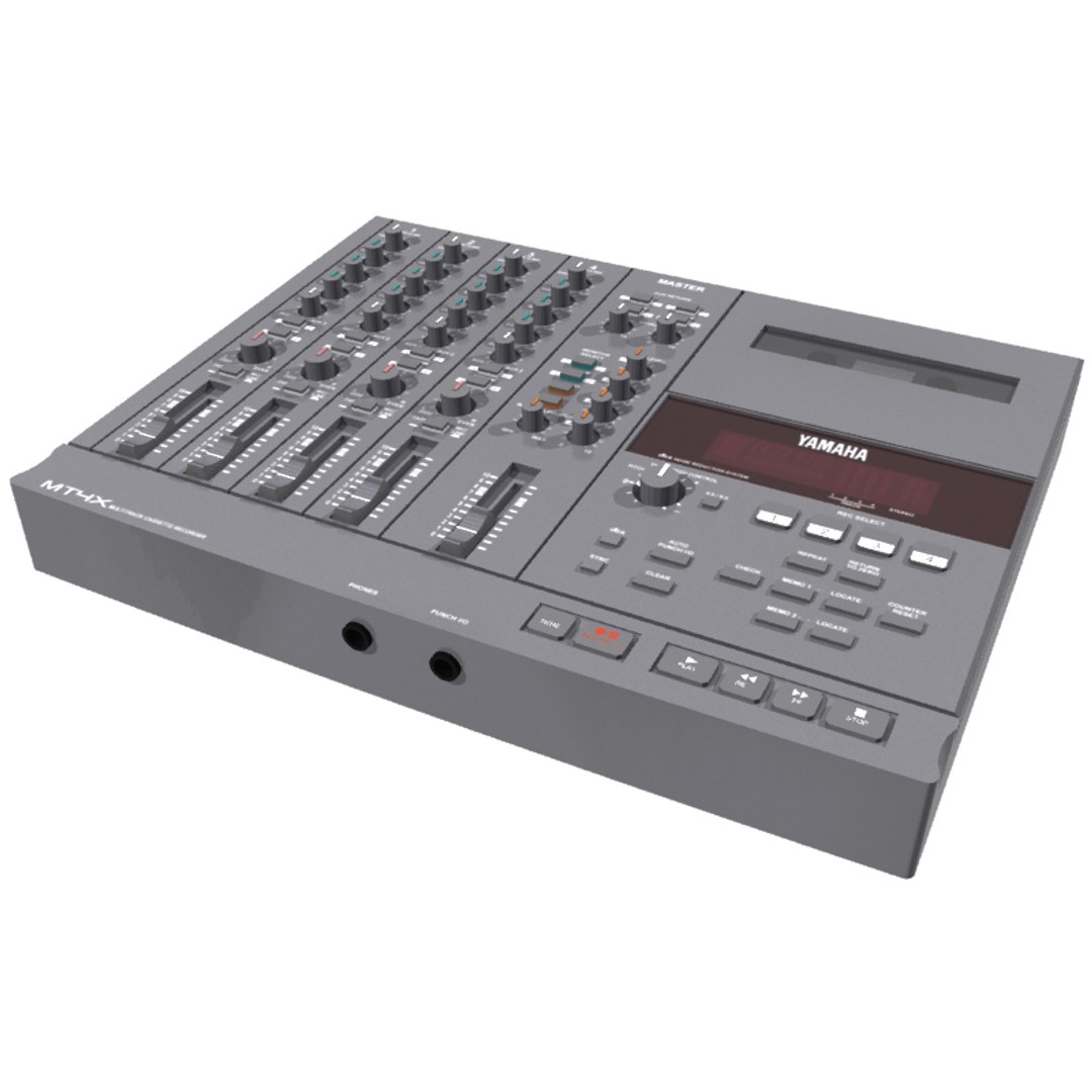 3d cassette track recorder model