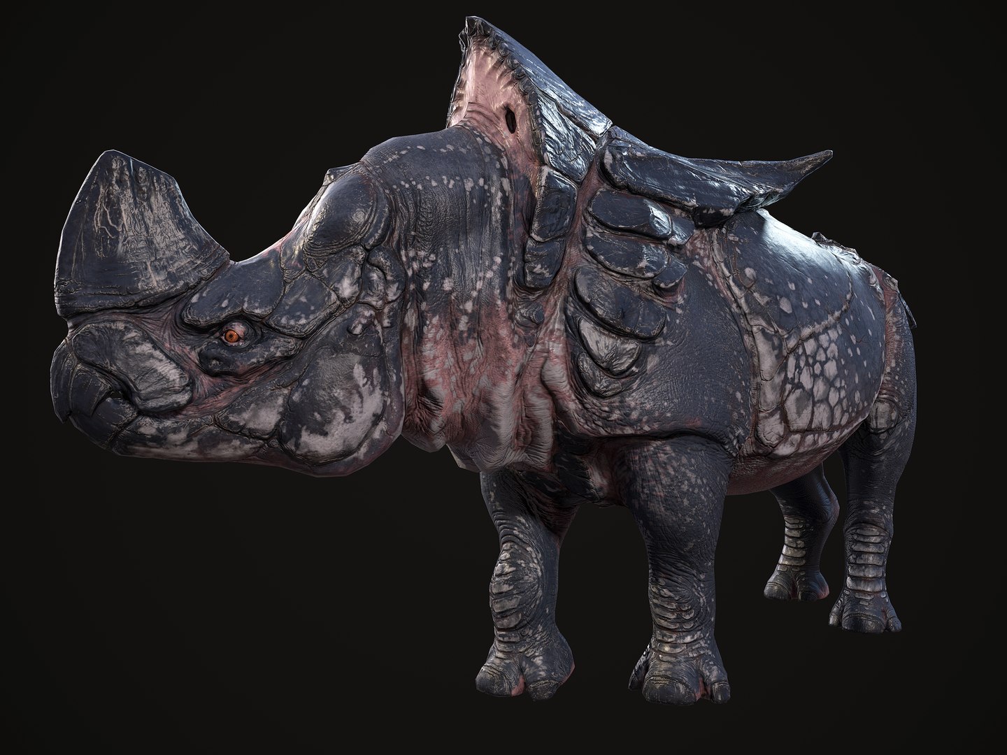 3D Model Alien Rhinoceros - TurboSquid 2381490