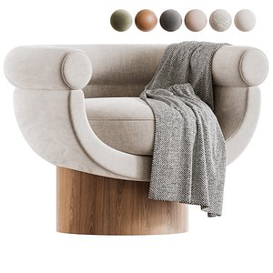Basel armchair 3D model