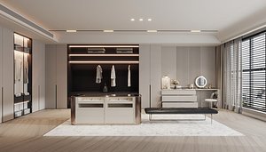 Modern bedroom 3D model