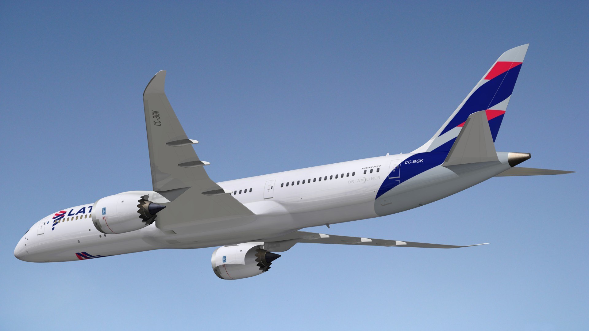 3D Model Boeing 789 Latam - TurboSquid 2153504