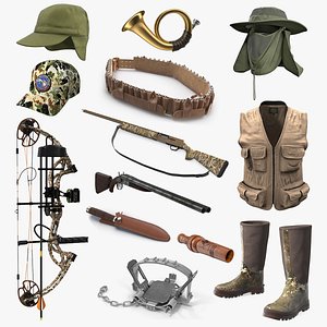 3D Hunting Equipment Collection 7