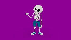 3D Mr Skeleton - Rigged