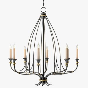 Currey and Company Folgate Chandelier Small