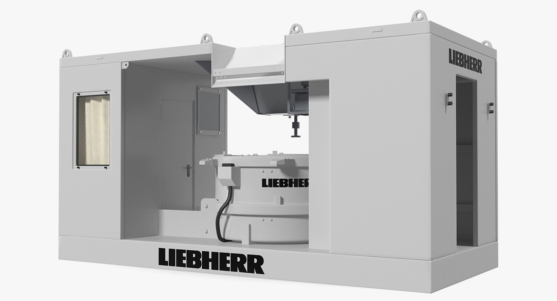 Liebherr Mobile Ring-pan Mixer 3D Model 3D model preview