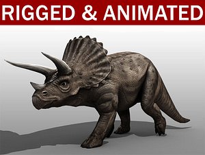triceratops animation 3d 3ds