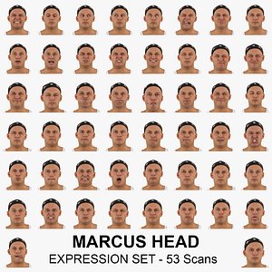 3D marcus real head expression