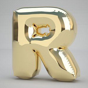 R Balloon Gold