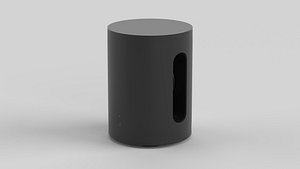 3D model Wireless Subwoofer Black