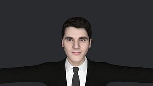 RJ Mitte Hyper Realistic Full Body Fully Rigged 3D Character model