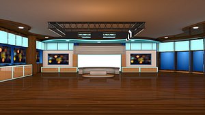 virtual set design 3D model