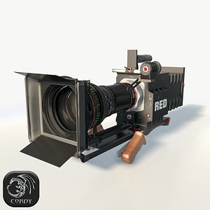 Camera RED epic low poly