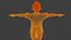 Animierter Anime-Jungencharakter – stilisierte Manga-Figur in T-Pose (3D-Modell)