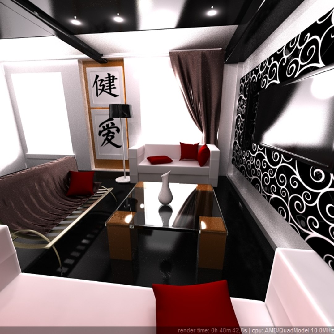 3d Model Room Interior Modern