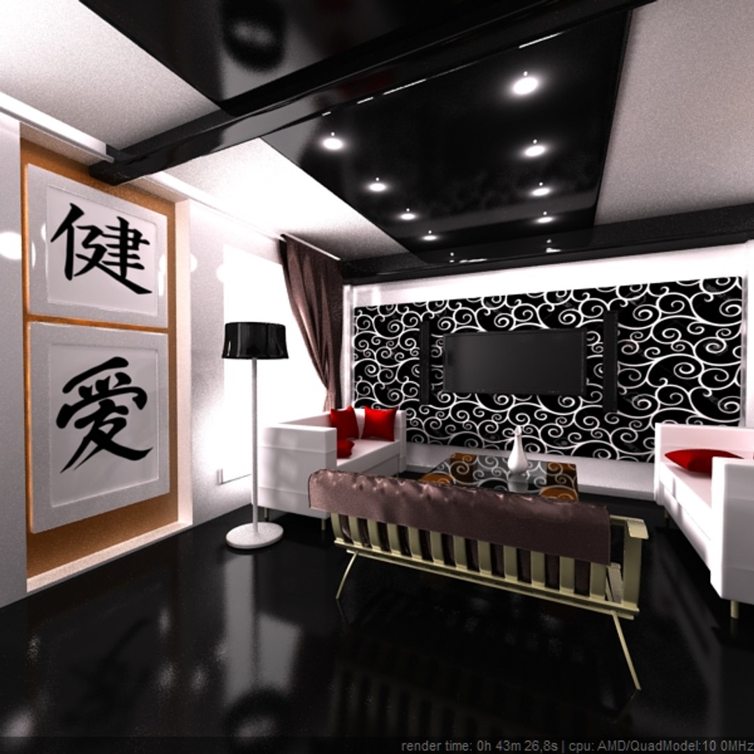 3d Model Room Interior Modern