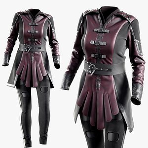 3D Female Fantasy Outfit model