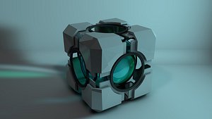 refraction cube portal 3d c4d