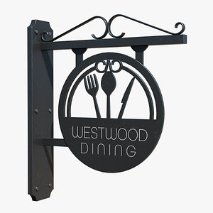 3D Restaurant Signboard