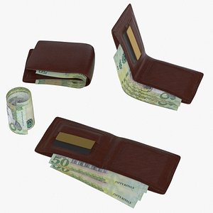 Saudi 50 Riyals Wallet Money Purse