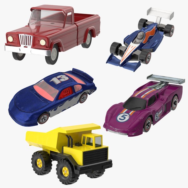 Toy Racecars and Trucks