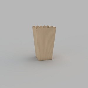Popcorn Box Brown Papper