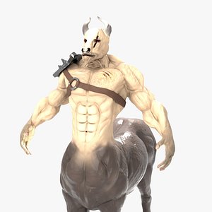 Minotaur Centaur Hybrid Warrior Fantasy Character 3D