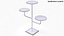 Triple Hat Display Stand 3D model